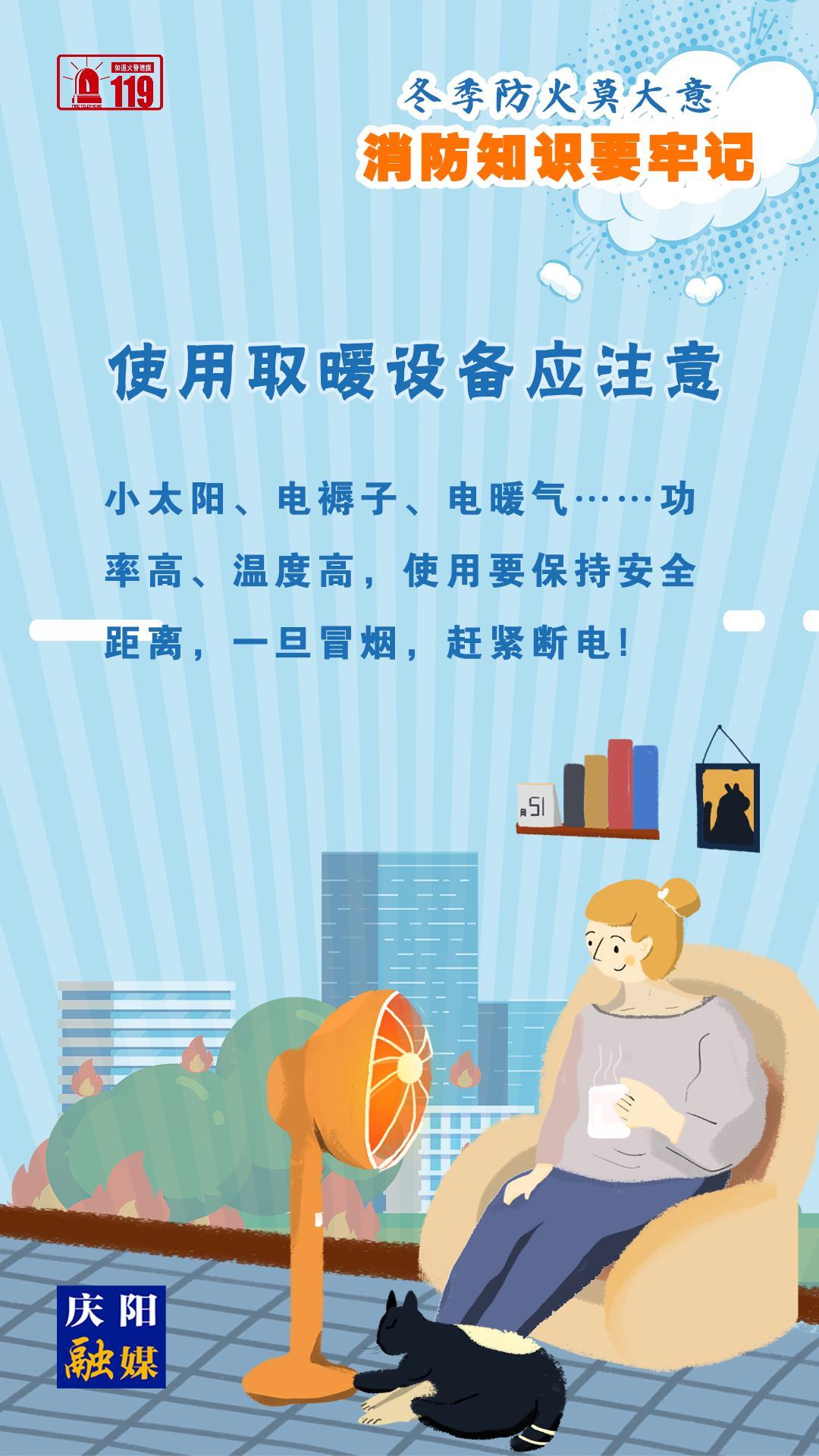 【微海報(bào)】冬季防火莫大意，使用取暖設(shè)備應(yīng)注意！