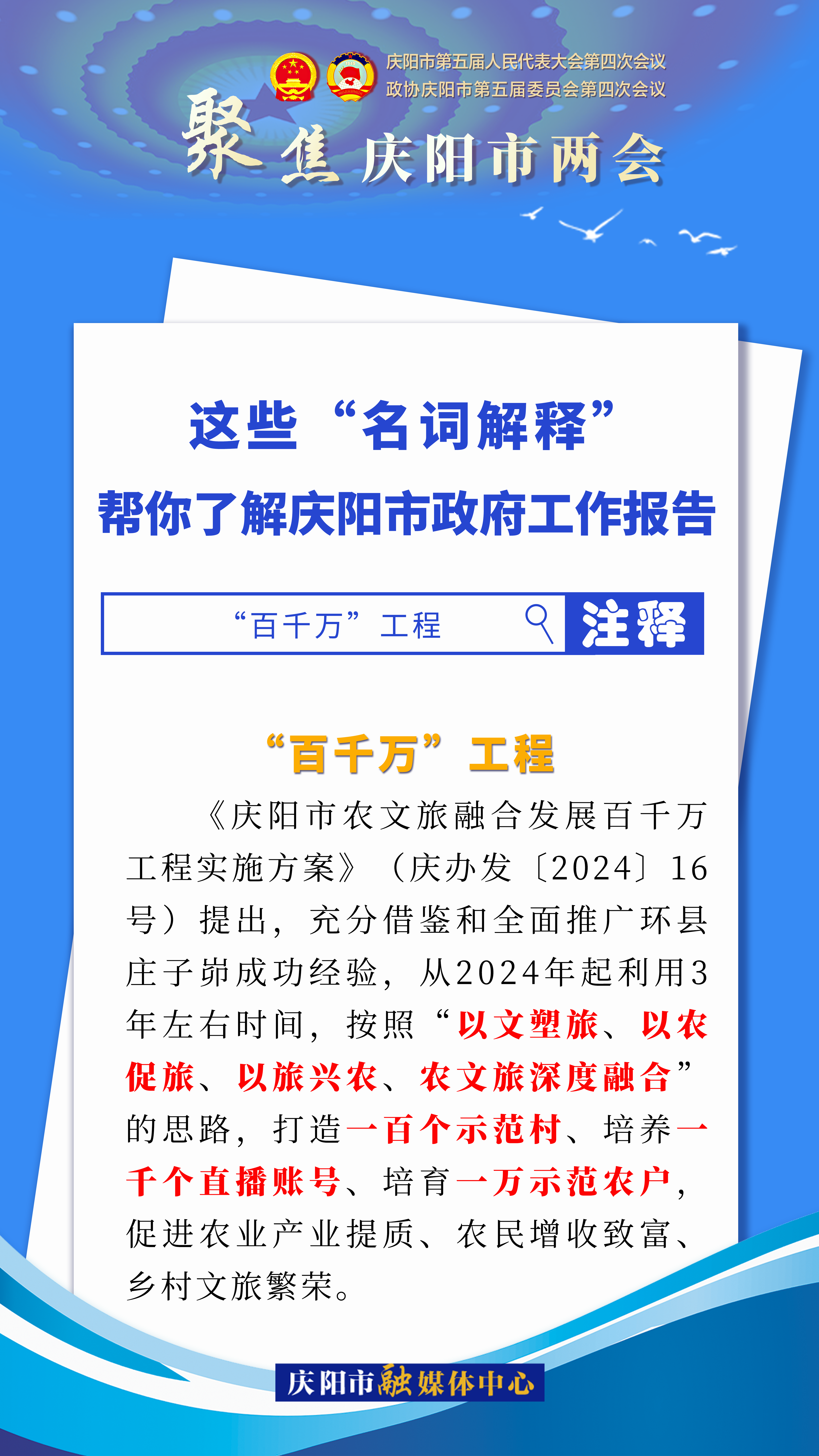 海報(bào)｜這些“名詞解釋”，幫你了解慶陽(yáng)市政府工作報(bào)告（3）