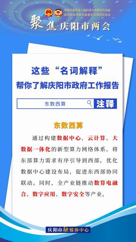 海報(bào)｜這些“名詞解釋”，幫你了解慶陽(yáng)市政府工作報(bào)告（2）