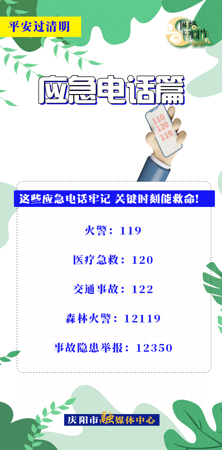 【網(wǎng)絡(luò)中國(guó)節(jié)·清明】平安過清明 | 應(yīng)急電話篇：關(guān)鍵時(shí)刻能救命