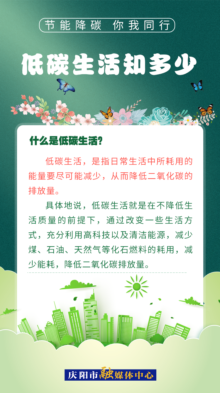 【節(jié)能降碳 你我同行】低碳生活知多少（2）：什么是低碳生活？