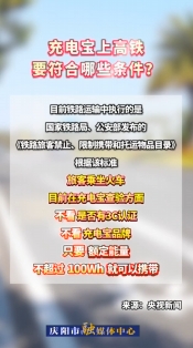 充電寶上高鐵要符合哪些條件？看這里→